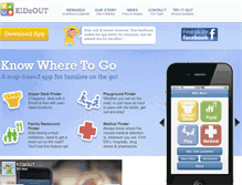Tablet Screenshot of kidzout.com